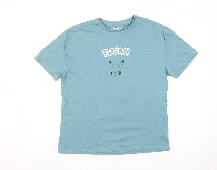 Pokémon Girls Blue Pikachu Graphic T-Shirt 13-14 Years Cotton