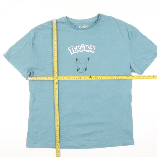 Pokémon Girls Blue Pikachu Graphic T-Shirt 13-14 Years Cotton