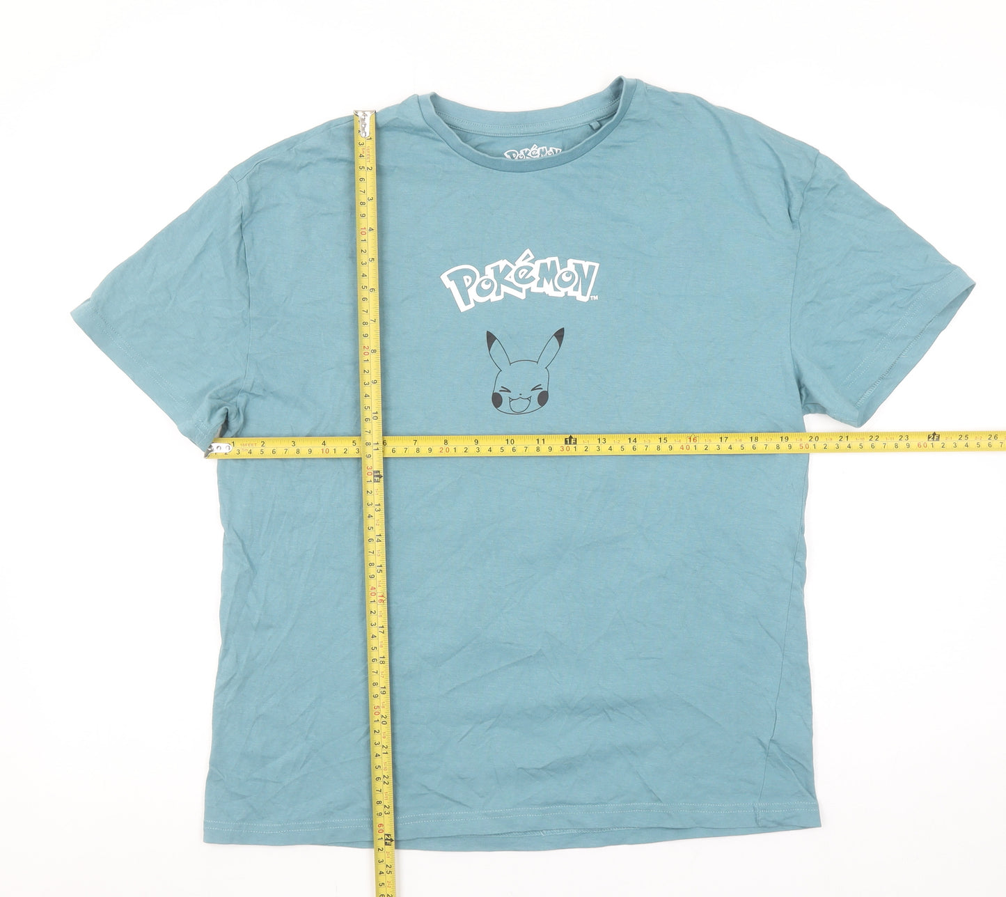 Pokémon Girls Blue Pikachu Graphic T-Shirt 13-14 Years Cotton