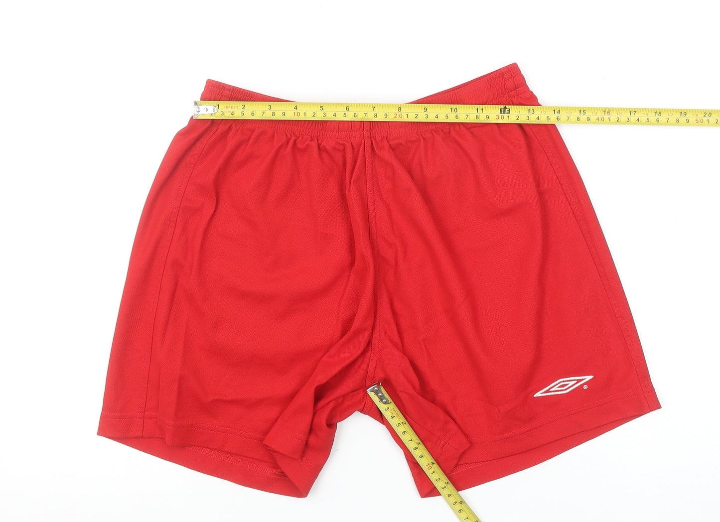 Umbro Men's Red Athletic Football Training Shorts Size M