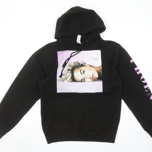 Just Hoods AWDis Women’s Black Phoenix Tour Pullover Hoodie Size S