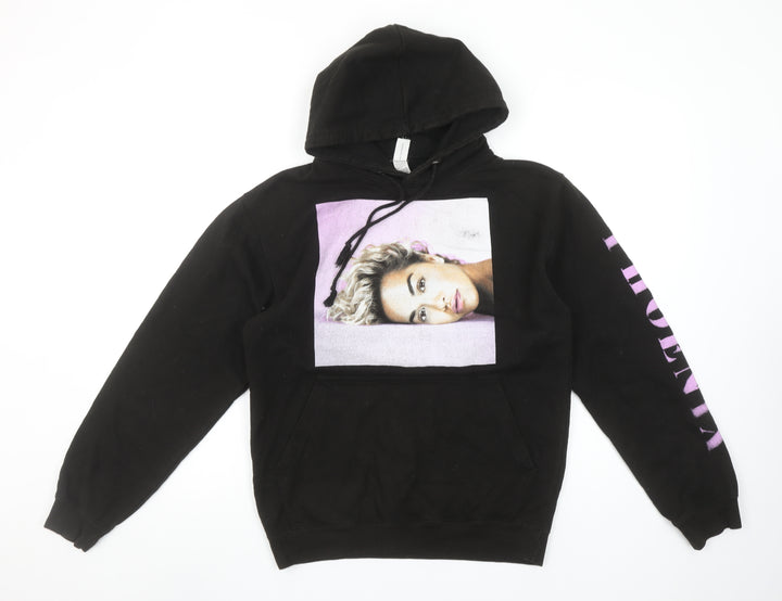 Just Hoods AWDis Women’s Black Phoenix Tour Pullover Hoodie Size S