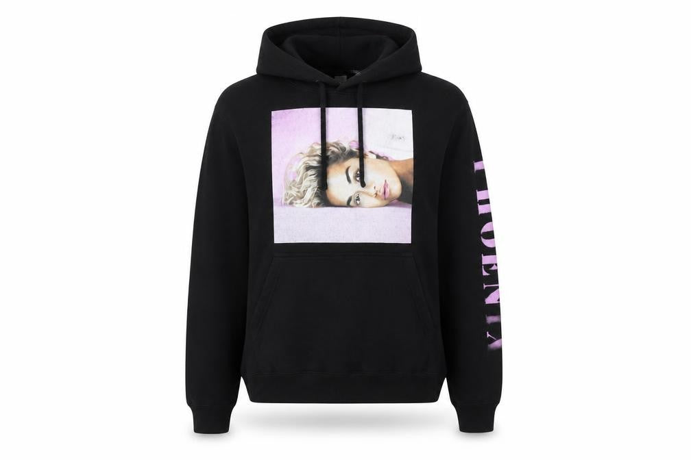 Just Hoods AWDis Women’s Black Phoenix Tour Pullover Hoodie Size S