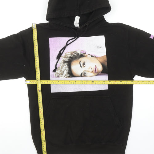 Just Hoods AWDis Women’s Black Phoenix Tour Pullover Hoodie Size S