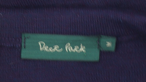 Peace Puck Men's Purple Wool Blend Geometric Knit Jumper M