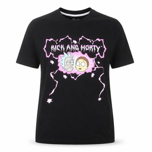 Adult Swim Rick and Morty Black Unisex Small Graphic T-Shirt