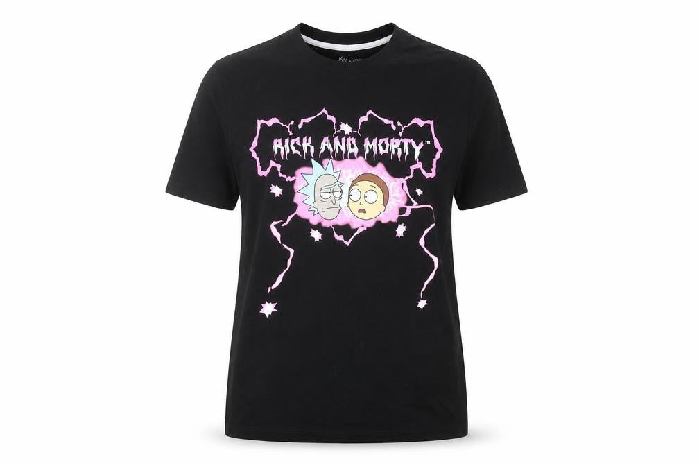 Adult Swim Rick and Morty Black Unisex Small Graphic T-Shirt