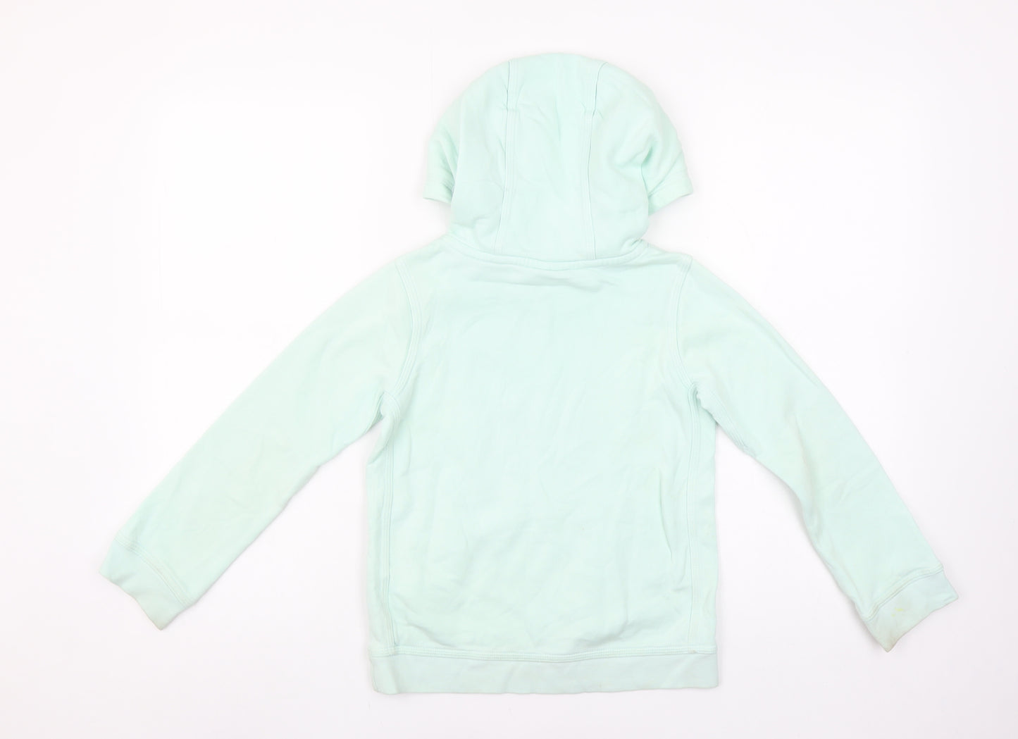 Nike Girls Green Pullover Hoodie XS (6-7 Years) Fleece Logo Sweatshirt