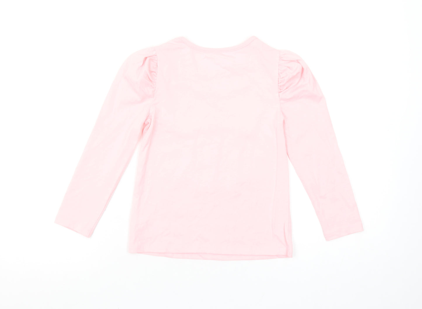 Isaac Mizrahi Girls Pink Sequin Bow Long Sleeve T-Shirt 5-6 Years