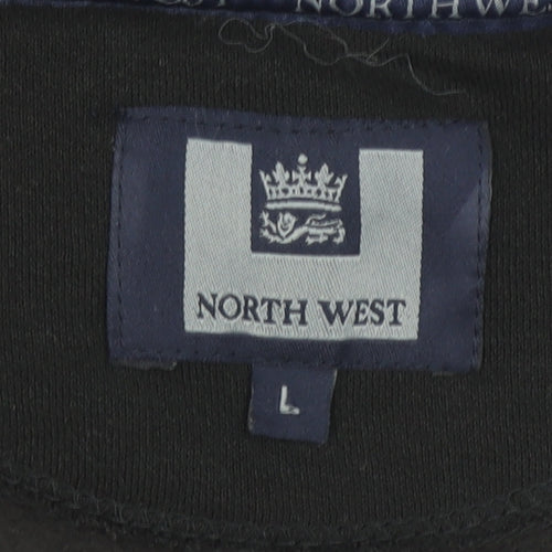 North West Women’s Black Purple Colourblock Sweatshirt L