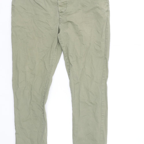 denim co. Men's Green Chino Slim Stretch Trousers W34 L32