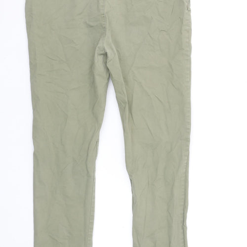 denim co. Men's Green Chino Slim Stretch Trousers W34 L32