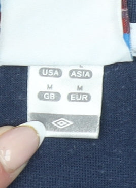 Umbro Men's Blue Ireland Football Polo Shirt Size M
