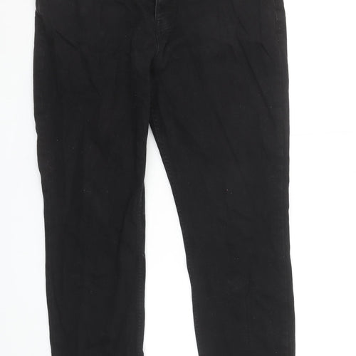 Denim Co. Mens Black Straight Stretch Jeans W38 L30