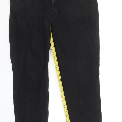 Denim Co. Mens Black Straight Stretch Jeans W38 L30