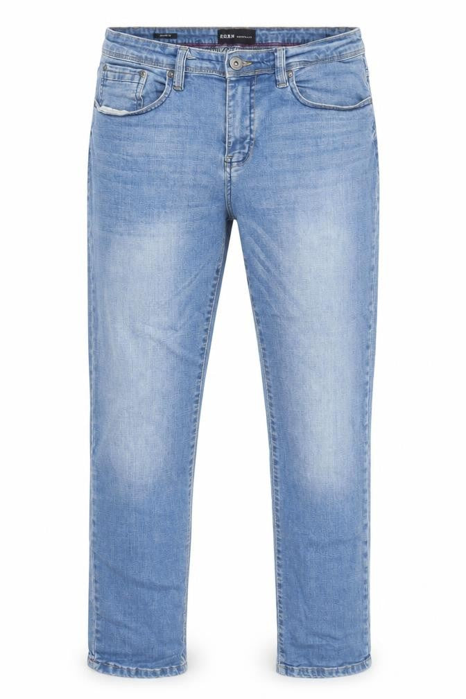 BORN Mens Blue Straight Fit Denim Jeans 34x32 Stretch