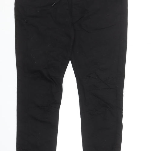 Pull & Bear Men's Black Jogger Trousers Size L 34in Waist Cotton