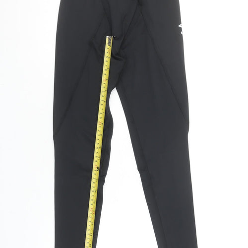 Umbro Unisex Kids Black Compression Leggings Size 146 Slim Fit Activewear