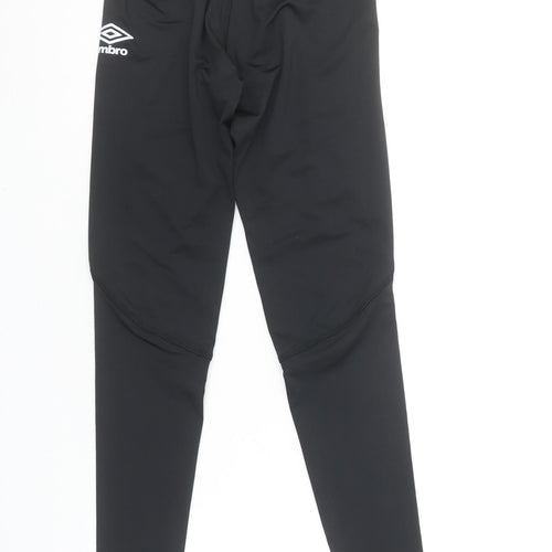 Umbro Unisex Kids Black Compression Leggings Size 146 Slim Fit Activewear