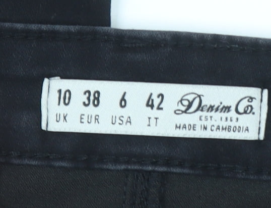 Denim Co. Women's Black Skinny Jeans Size 10 Stretch Denim