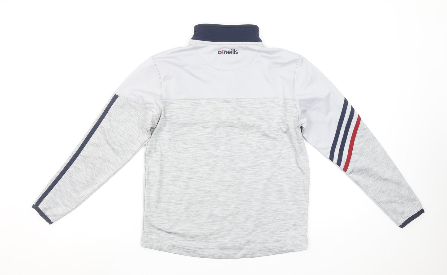 O'Neills Boys Grey 9-10 Years 1/4 Zip Sports Sweatshirt