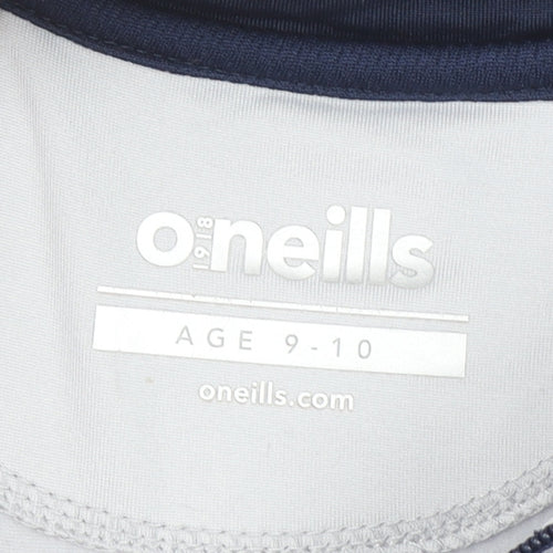 O'Neills Boys Grey 9-10 Years 1/4 Zip Sports Sweatshirt