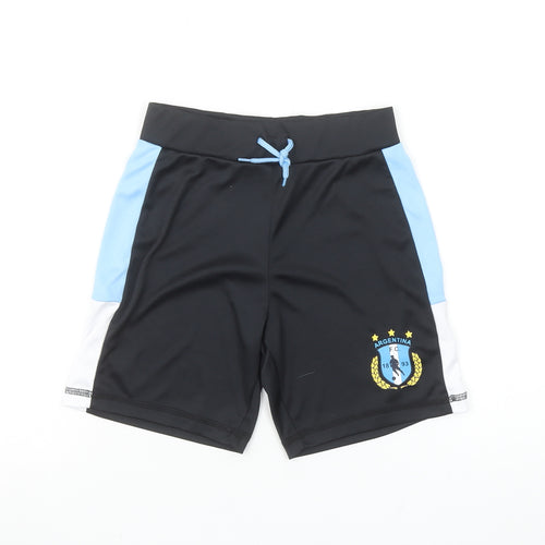 Dunnes Stores Boys Black Athletic Football Shorts 7-8 Years