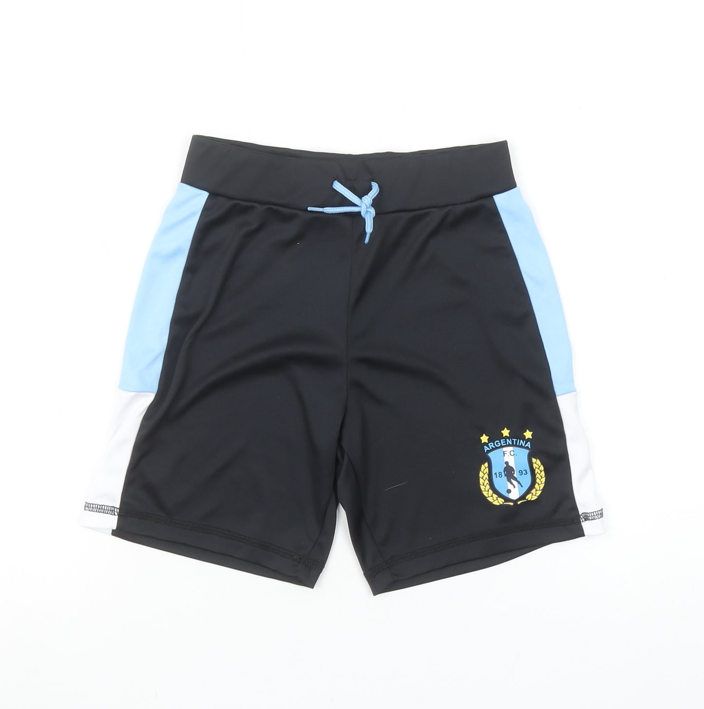 Dunnes Stores Boys Black Athletic Football Shorts 7-8 Years