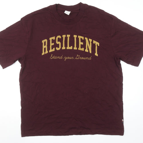 Springfield Men's Brown 'Resilient' Graphic T-Shirt Size L