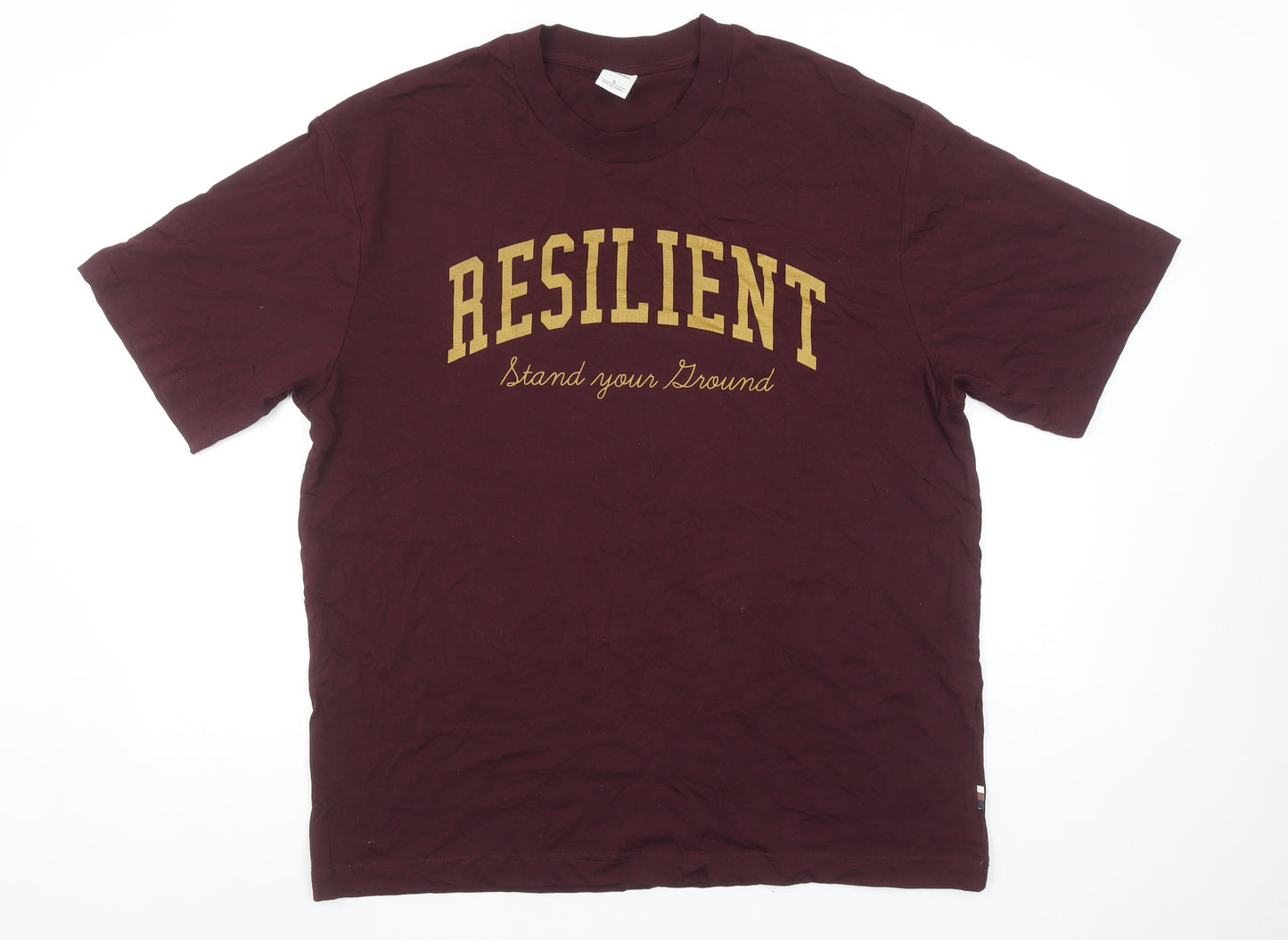 Springfield Men's Brown 'Resilient' Graphic T-Shirt Size L