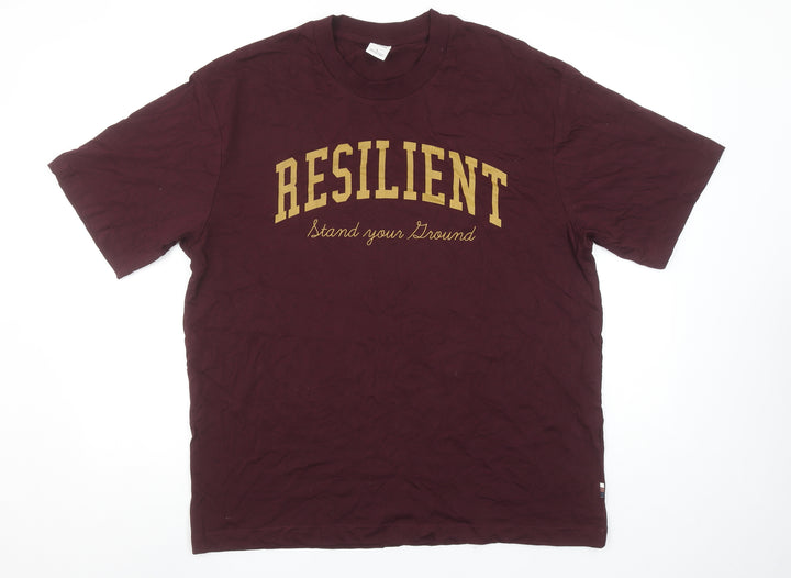 Springfield Men's Brown 'Resilient' Graphic T-Shirt Size L