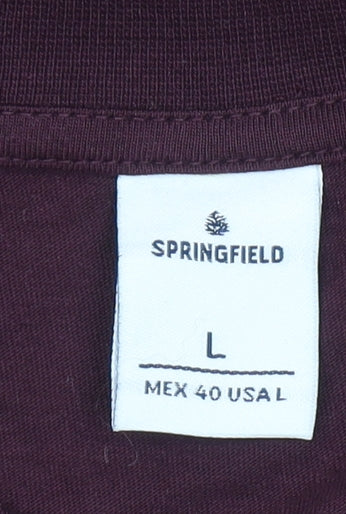 Springfield Men's Brown 'Resilient' Graphic T-Shirt Size L