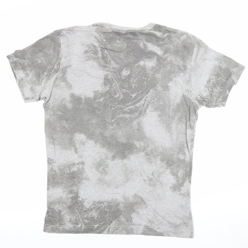 Jockey Men’s Grey Athleisure Graphic Crew Neck Cotton T-Shirt Size S