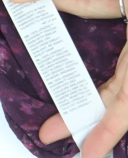 Fat Face Women’s Purple Floral Viscose Tunic Blouse Size 12