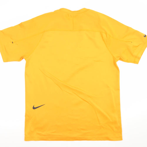 Nike Men's Orange Dri-Fit Short Sleeve Athletic T-Shirt Size M