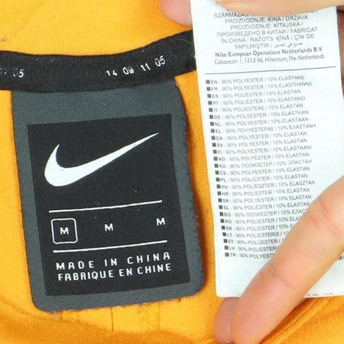 Nike Men's Orange Dri-Fit Short Sleeve Athletic T-Shirt Size M