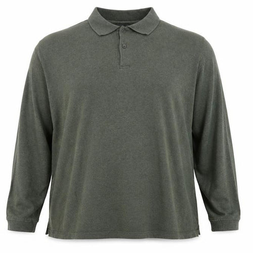 Club Room Men’s Green 2XL Long Sleeve Cotton Polo Shirt