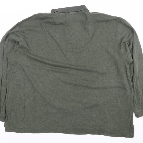Club Room Men’s Green 2XL Long Sleeve Cotton Polo Shirt
