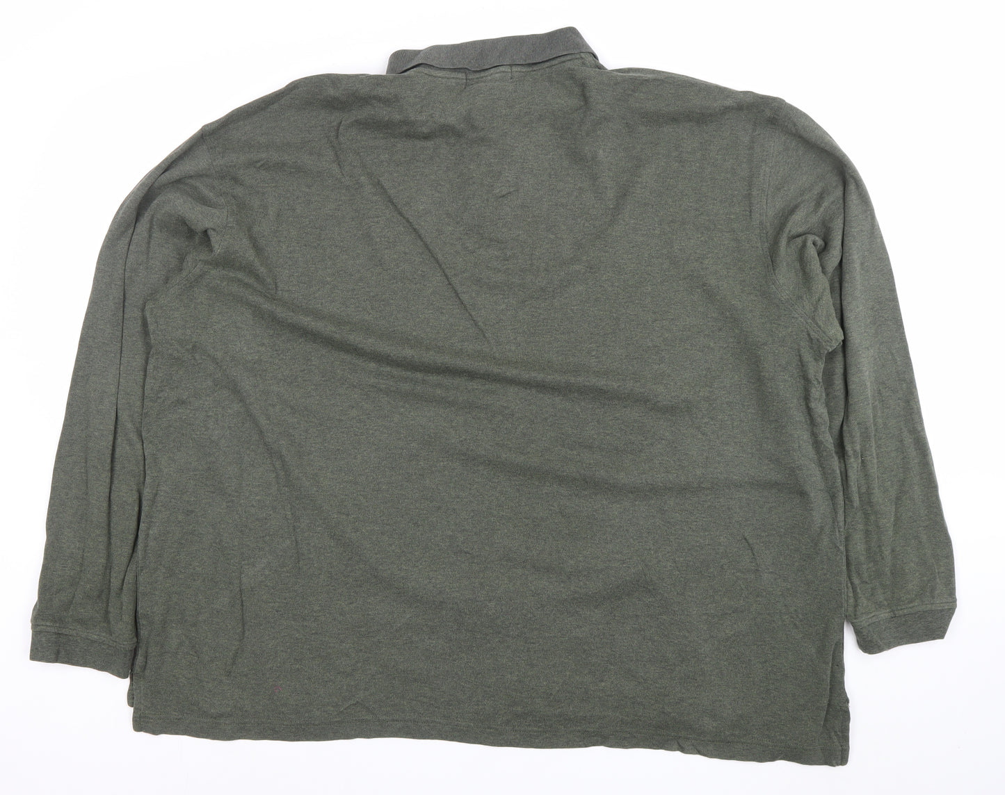 Club Room Men’s Green 2XL Long Sleeve Cotton Polo Shirt
