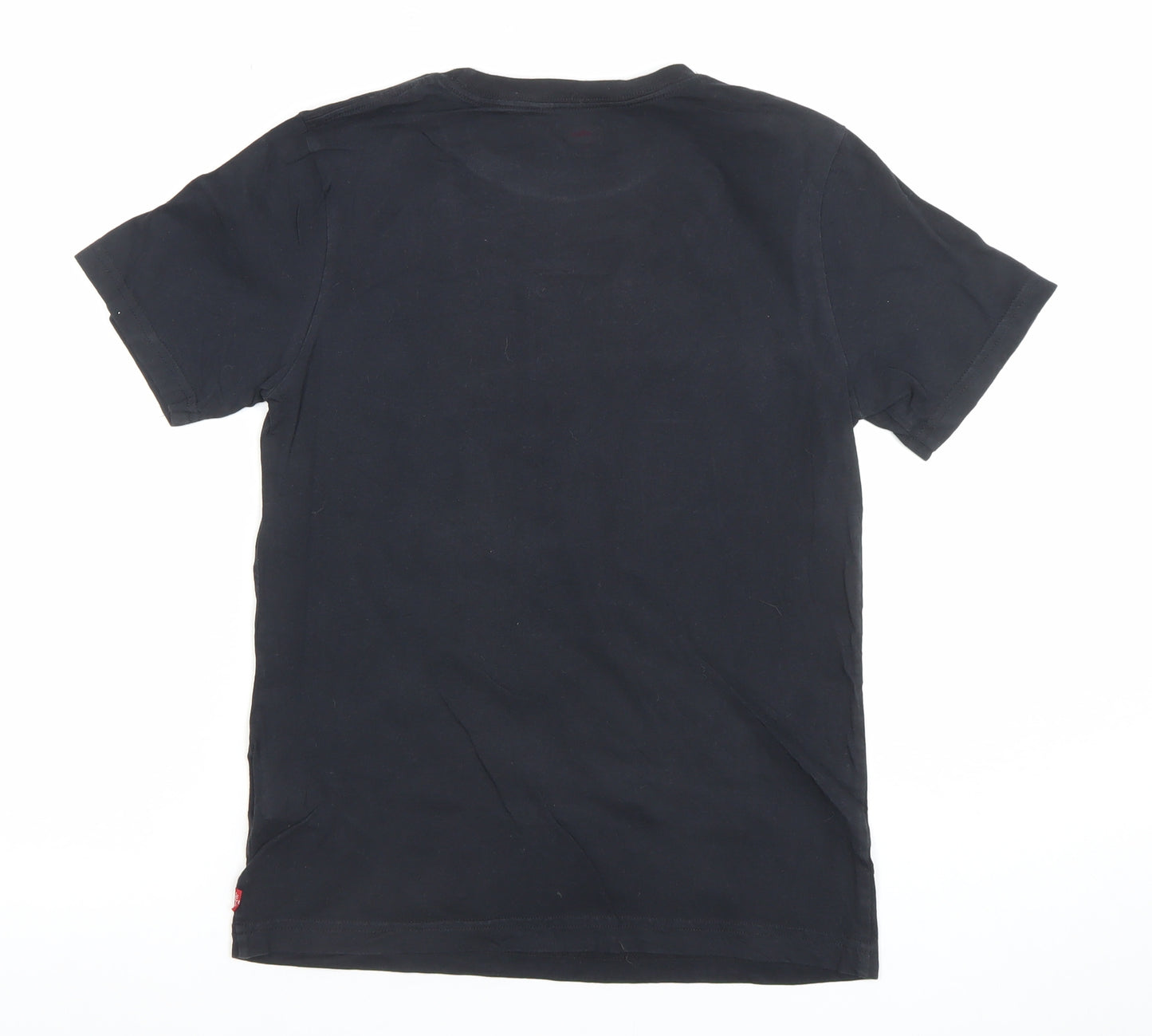 Levi's Boys Black Cotton Logo Graphic T-Shirt 14 Years Regular Fit