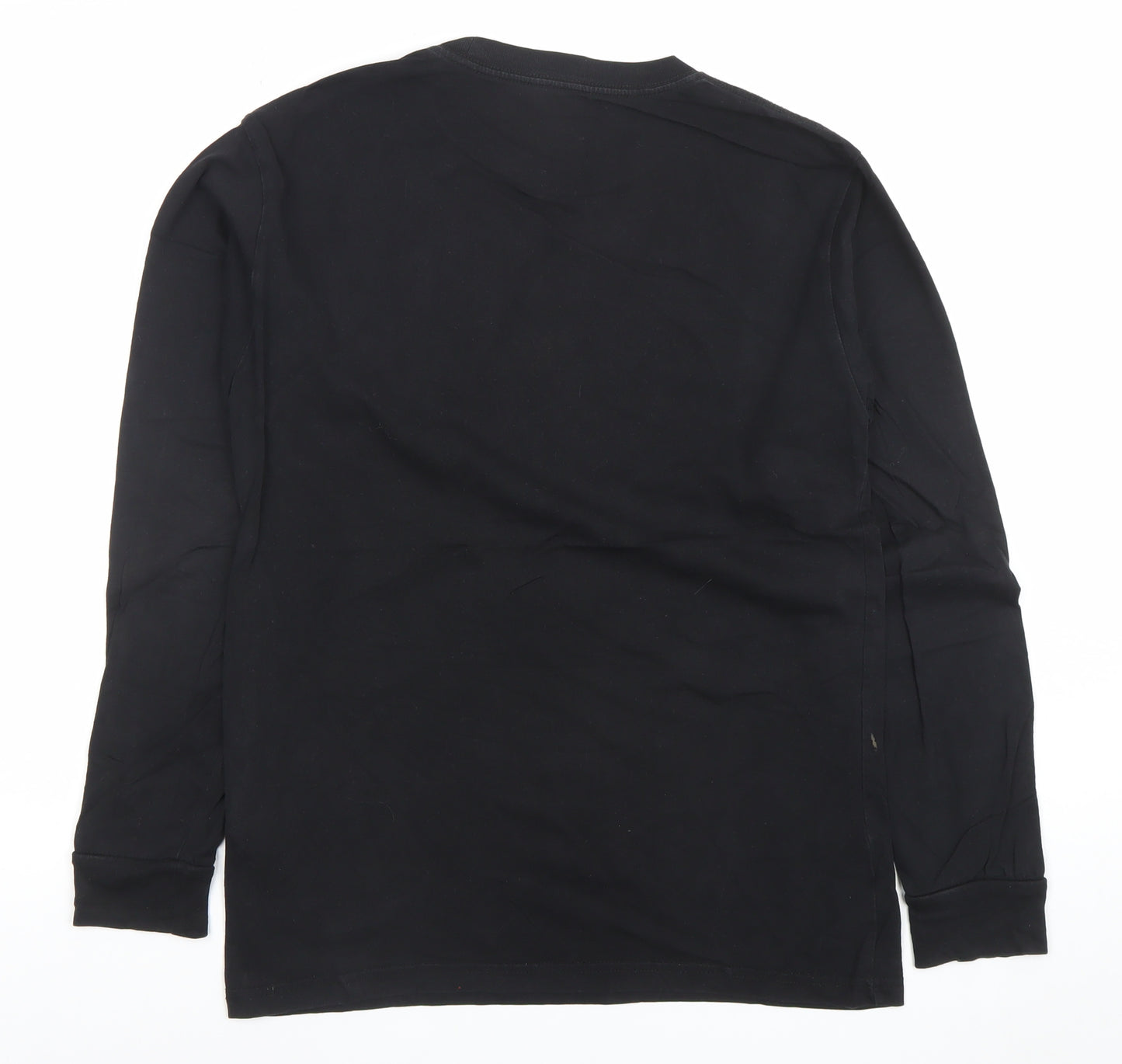 Vans Men's Black Classic Fit Long Sleeve Crew Neck T-Shirt Small