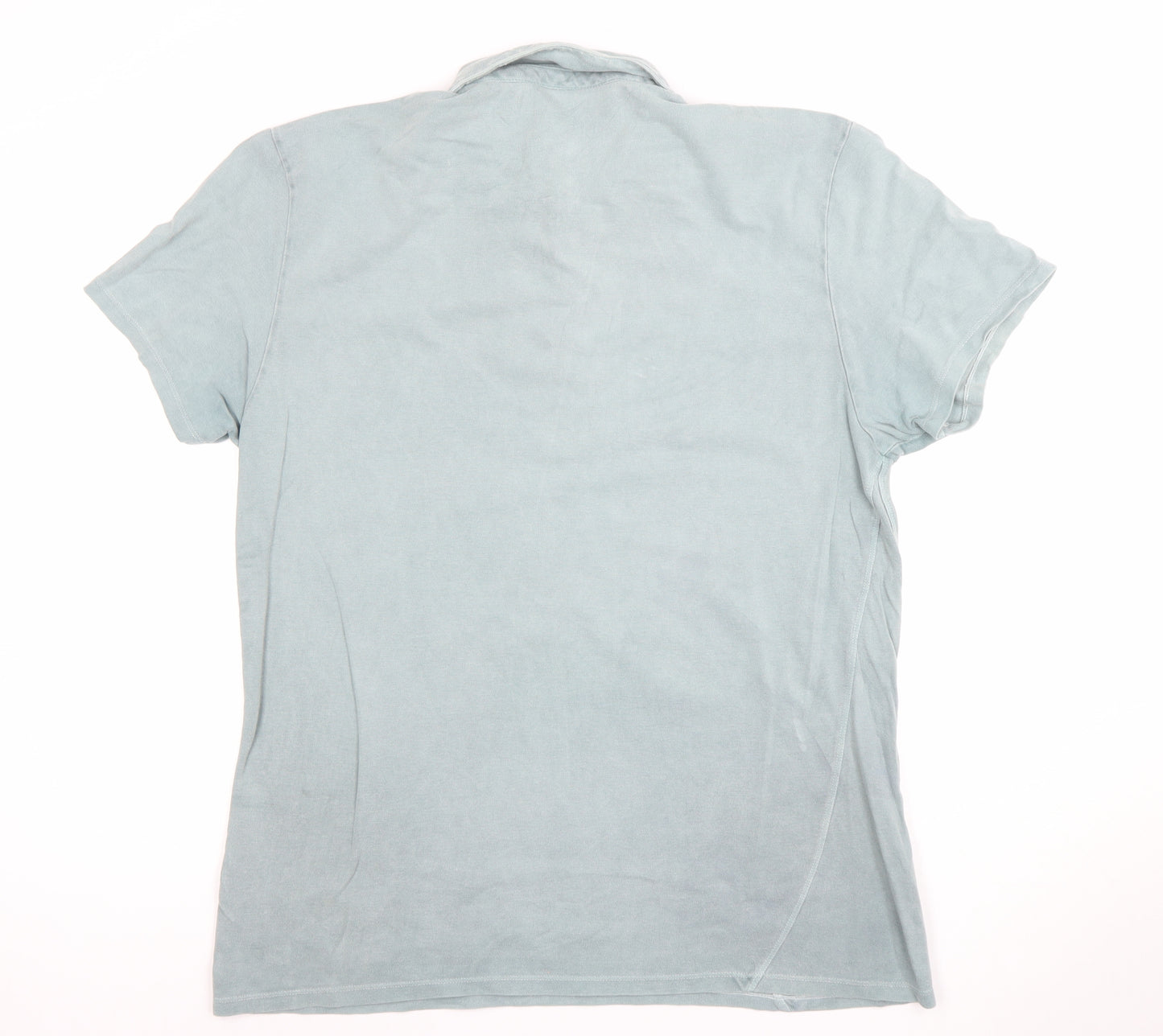 Label Lab Men's Blue XL Cotton Polo Shirt Casual Smart Top