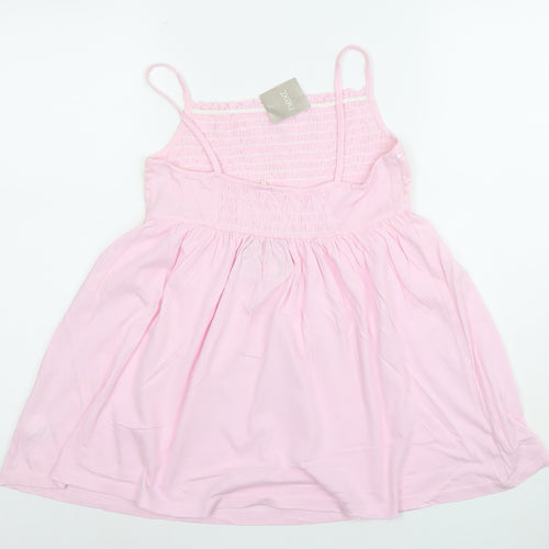 Next Girls Pink Sequin Strappy Cotton Party Dress 14 Years
