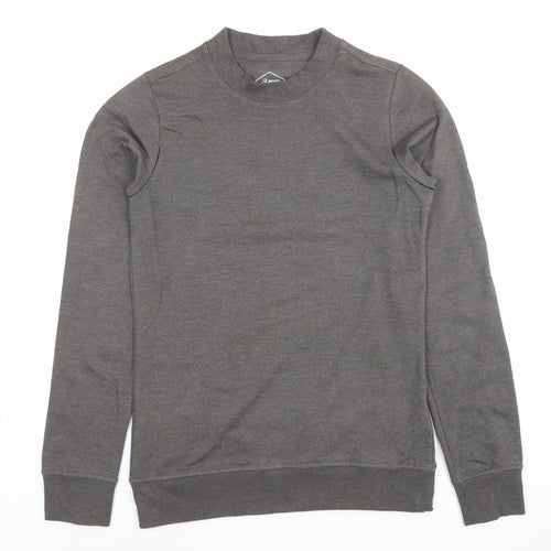 Asics Men’s Grey XS Crew Neck Pullover Sweatshirt Lightweight Jersey