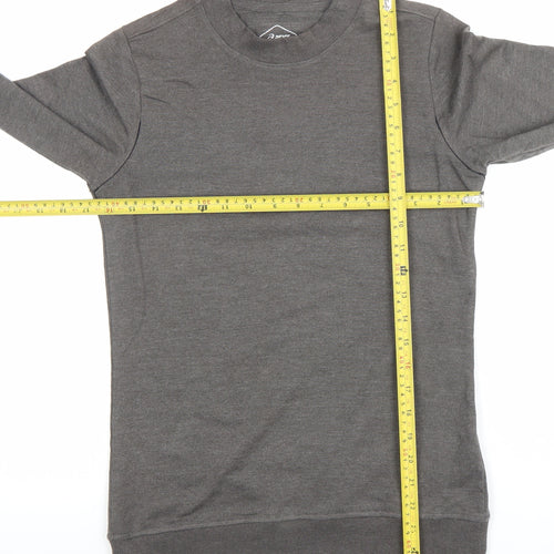 Asics Men’s Grey XS Crew Neck Pullover Sweatshirt Lightweight Jersey