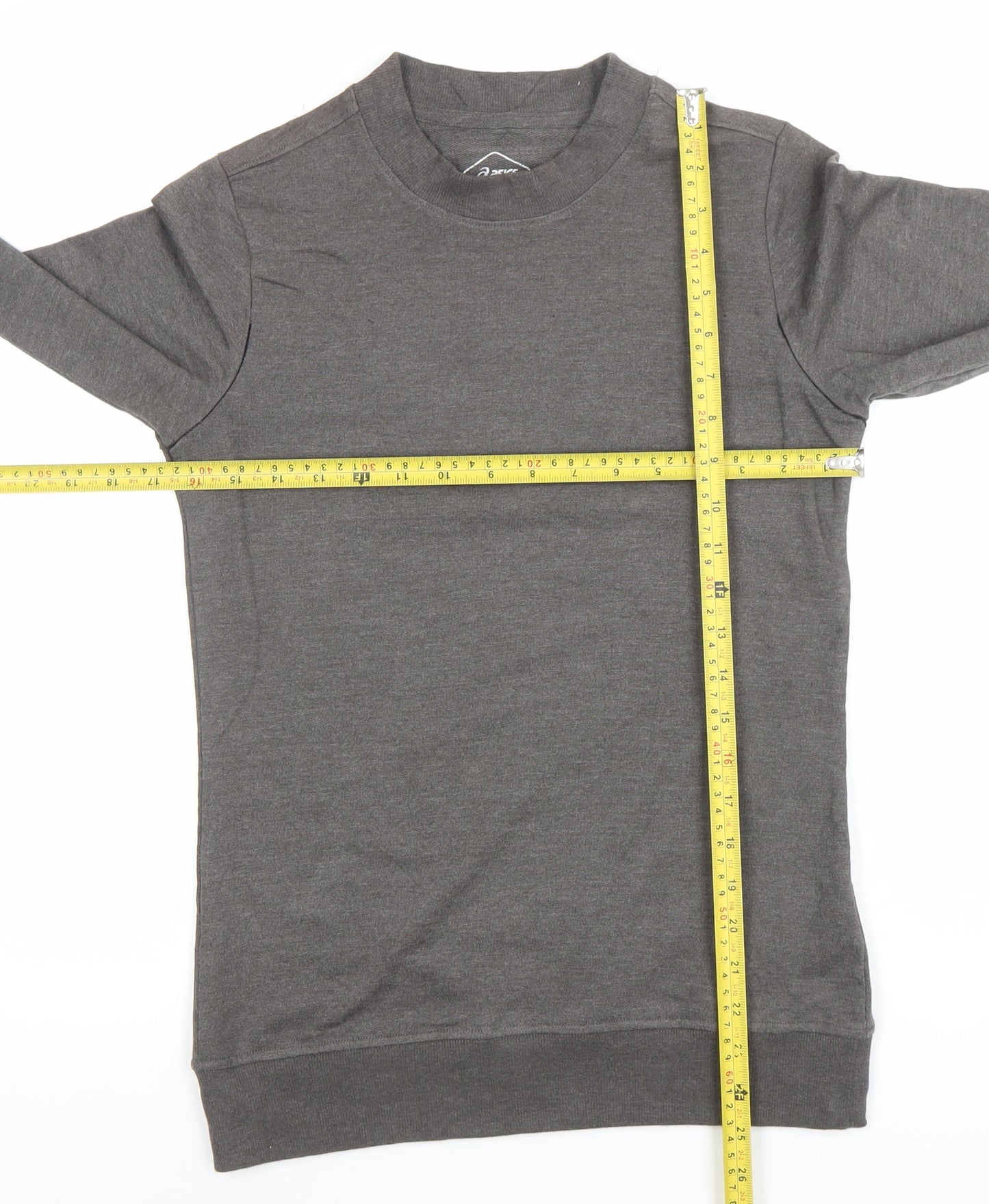 Asics Men’s Grey XS Crew Neck Pullover Sweatshirt Lightweight Jersey