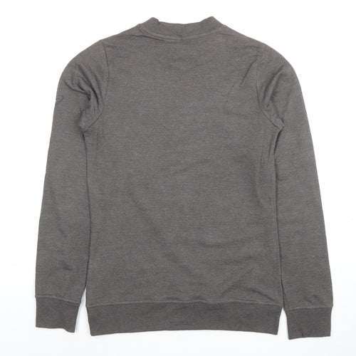 Asics Men’s Grey XS Crew Neck Pullover Sweatshirt Lightweight Jersey