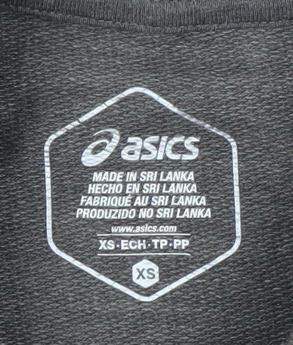 Asics Men’s Grey XS Crew Neck Pullover Sweatshirt Lightweight Jersey