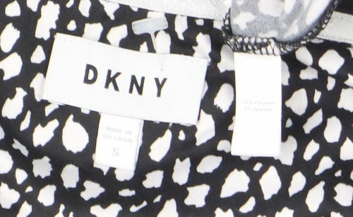 DKNY Women’s Black Animal Print Sleeveless Tank Top Size S
