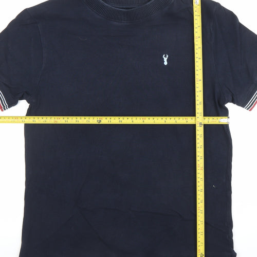 Next Men's Blue Short Sleeve Crew Neck Cotton T-Shirt M